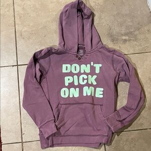 Scotch Shrunk Lavender Hoodie with Mint Text